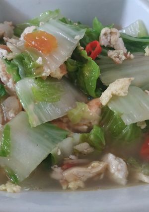 Foto resep Tumis sawi berkuah