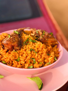 A picture of Palm oil rice.