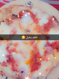 صورة لوصفة بيض 🥚🍳 مع جبنة الموزريلا