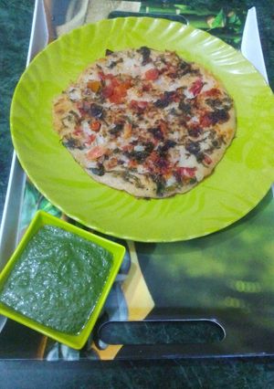 A picture of Palak uttapam.