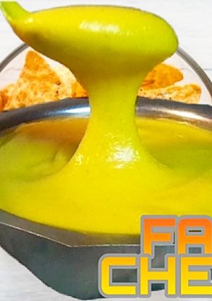 Una foto de Queso cheddar falso (vegano) 🧀