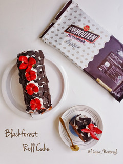 Foto resep Blackforest roll cake