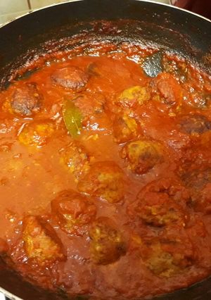 Una foto de Albóndigas de pavo en salsa de tomates natural