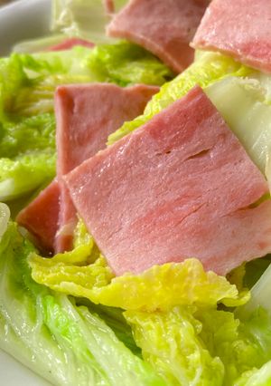 培根炒娃娃菜*萍姊 的食譜成品照片
