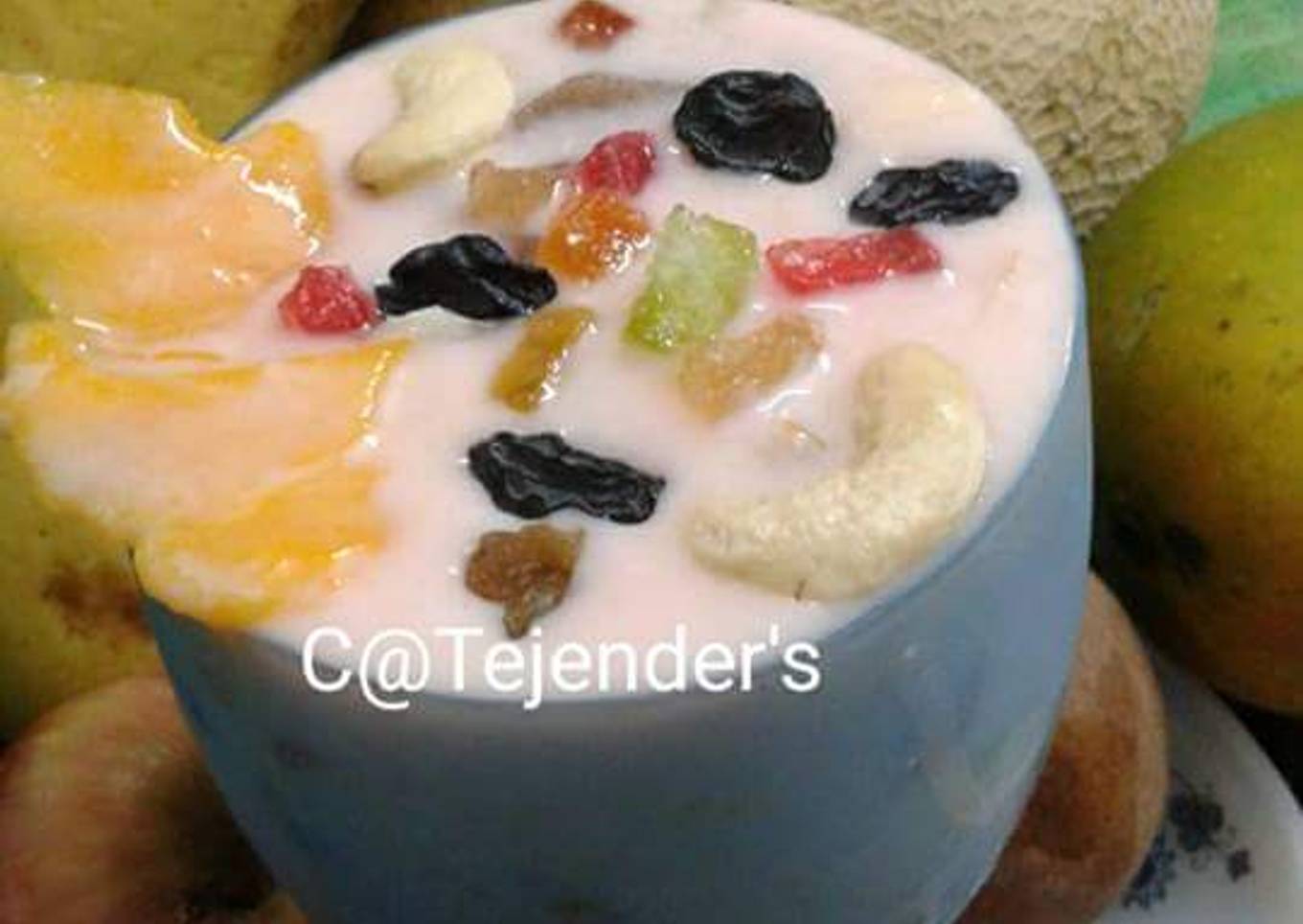 FRUIT CUSTARD(FOR WEIGHT WATCHERS) No white sugar,no cream)