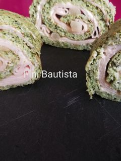 Una foto de Brazo gitano de brócoli (rollo)