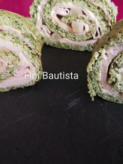 Una foto de Brazo gitano de brócoli (rollo)