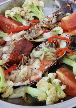 Foto resep Steam Baby Lobster Mudah enak