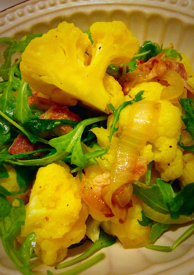 A picture of Bacon And Cauliflower Salad.