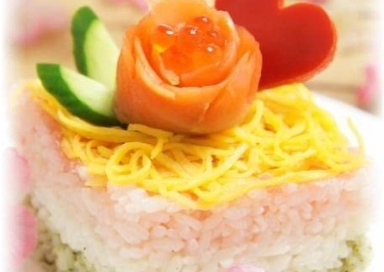 Recipe of Homemade Easy Square-Shaped Chirashizushi and Cup Sushi For Girl&#39;s Day