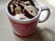 A picture of cocoa powder drink