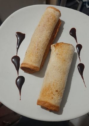 Una foto de Rollitos de manzana y Canela🍎🍏