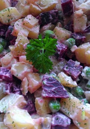 A picture of Vickys Scottish Potato Salad, GF DF EF SF NF.