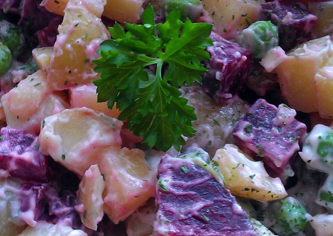 Steps to Make Ultimate Vickys Scottish Potato Salad, GF DF EF SF NF