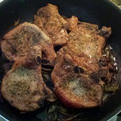A picture of Roasted Bone In PorkChops.