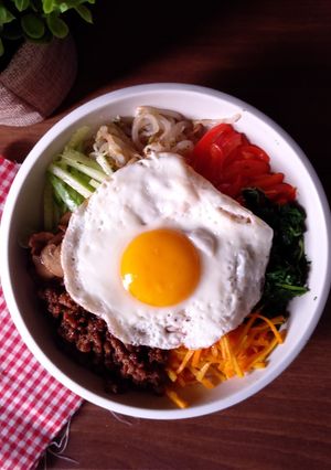 Foto resep Bibimbap (Nasi Campur Ala Korea)