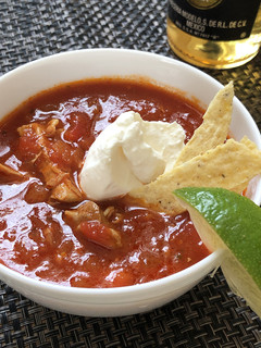 A picture of Spicy Mexican Tortilla Soup.