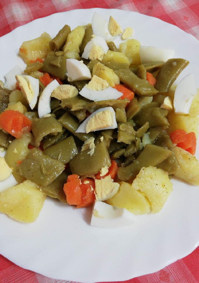 Una foto de Ensalada de judías verdes