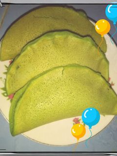 Foto resep Martabak manis (pandan) lipat