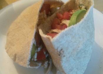 Popular Cuisine Olive oil and vinegar chicken salad pitas Delicious Perfect