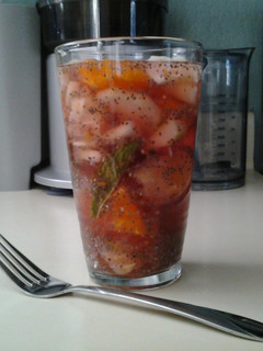 A picture of Fat burning water.