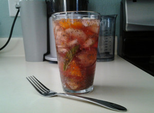 A picture of Fat burning water.
