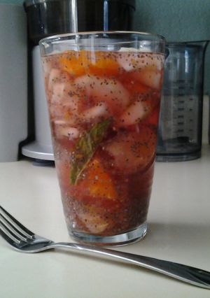 A picture of Fat burning water.