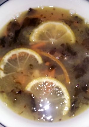 A picture of Lemon Chicken Soup.