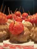 AMIEs Baked MEATballs with Cherry Tomatoes