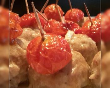 New Recipe AMIEs Baked MEATballs with Cherry Tomatoes Delicious and Healthy