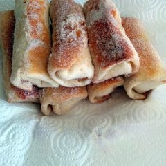A picture of Strawberry cream cheese chimi's.