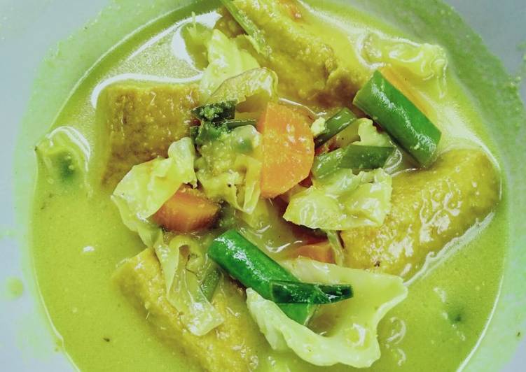 Resep Sayur santan tahu sederhana Anti Gagal