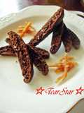 Okara & Bitter Cocoa Orange Biscotti