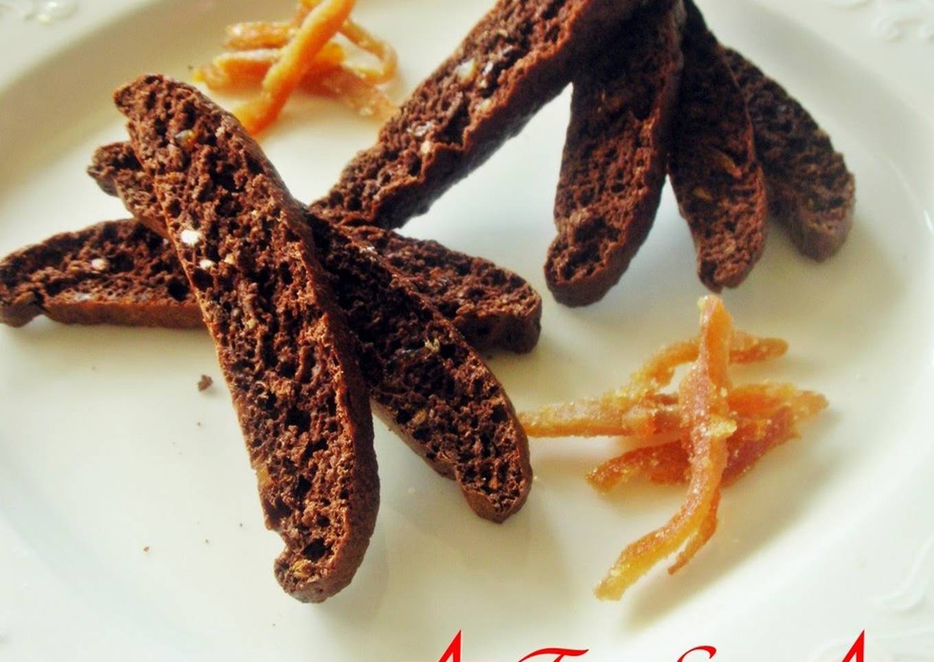 Okara & Bitter Cocoa Orange Biscotti