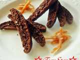 chocolate orange biscotti