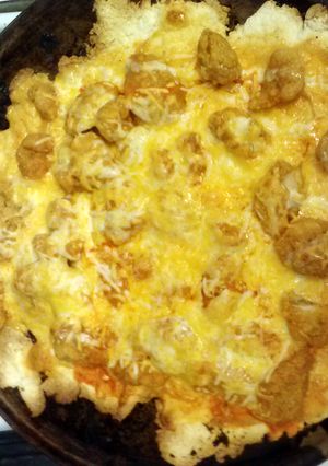 A picture of Buffalo Ranch Chicken Pizza.