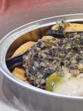 Mejillones de lata al pesto