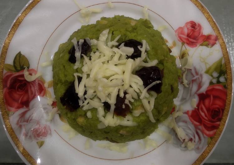 Green peas cheese pudding