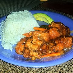 A picture of Spicy Sweet & Sour Chicken.