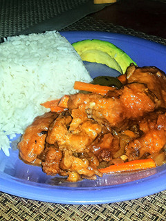 A picture of Spicy Sweet & Sour Chicken.