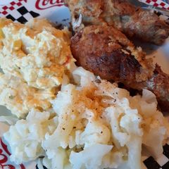 A picture of Cheesy Cauliflower.