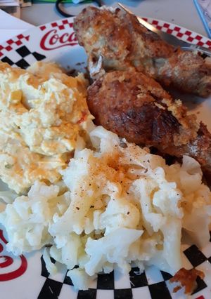 A picture of Cheesy Cauliflower.