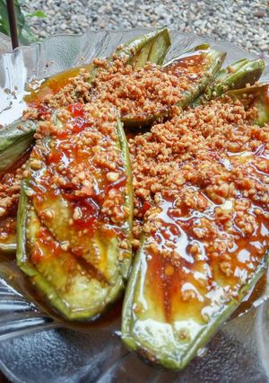 Foto resep Terong Hijau Lava Kacang Petis Madura