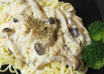 Easiest Way to Cook Tasty Macrobiotic Creamy Mushroom and Tofu Spaghetti