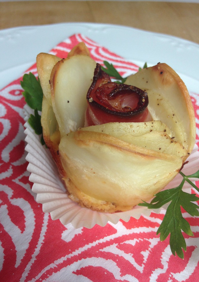 Una foto de Rosas de patata y bacon