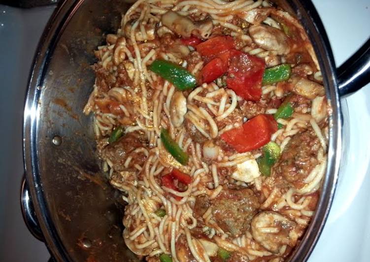 Recipe of Favorite All time spaghetti and meat balls.