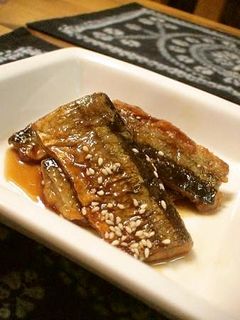 A picture of Delicious Sweet-Spicy Sauce Teriyaki Sanma (Pacific Saury).