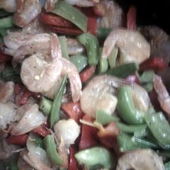 Shrimps and veggies A picture of Shrimps and veggies.