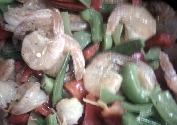 Easiest Way to Prepare Speedy Shrimps and veggies