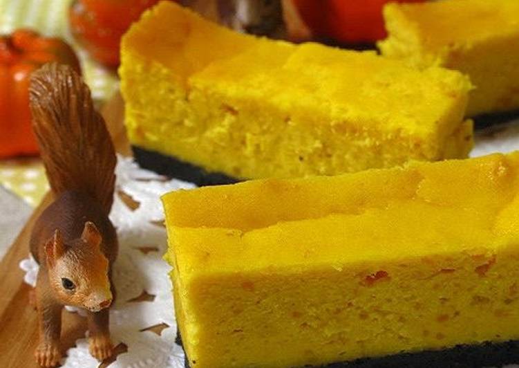 Great for Halloween! Kabocha Squash Cheesecake